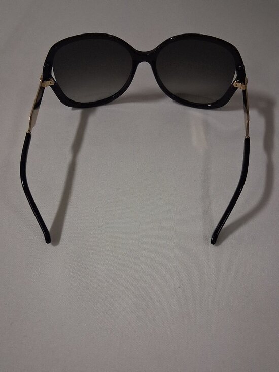 *Gucci Women\'s GG0076S-002-60 Black/Grey Sunglasses 60mm New main image 8
